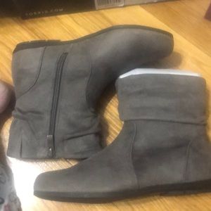 Torrid Taupe Scrunch Ankle Bootie